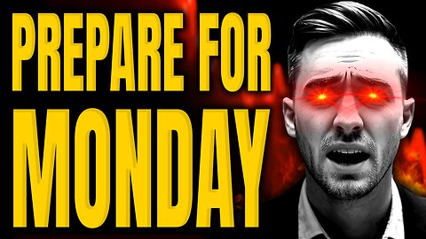 URGENT 🚨 THE BEARS ARE COMING || Watch Before Market Open Monday!