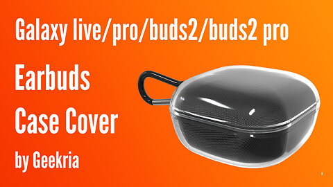 Galaxy live/pro/buds2/buds2 pro Ecarbuds Case Cover | Geekria