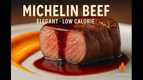 Michelin Beef Tenderloin Medallions with Carrot Purée & Red Wine Glaze