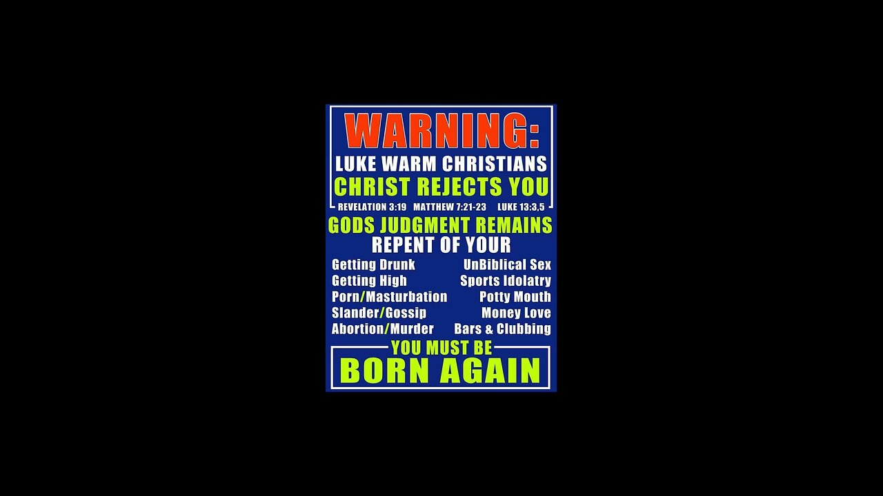 Warning: Lukewarm Christians 🤯