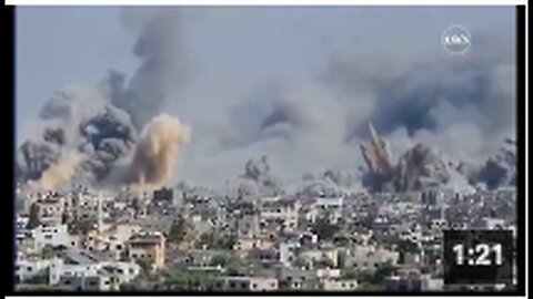 "Ongoing Carpet-Bombing of Gaza by Israel"