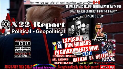 Ep 3679b - Obama Framed Trump, Then Overthrew The US Gov, Treason, Destruction Of The D Party