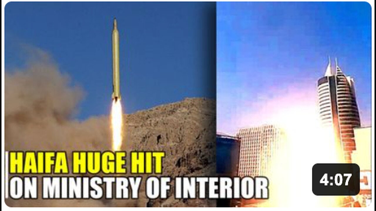 TIT FOR TAT! Huge hit on ministry of interior skyscraper in Haifa