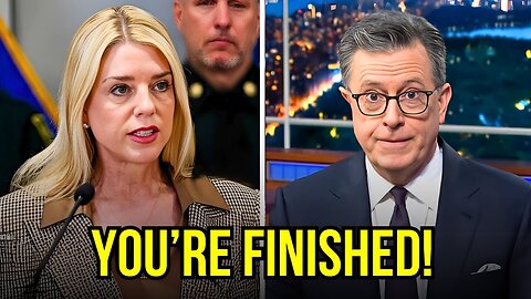Stephen Colbert INSULTS Pam Bondi on Live Tv–Her response Leaves entire Studio Speechless!!