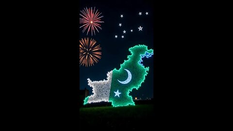 "Epic Drone Show 🇵🇰 | Pakistan Map Transforms into Flag ✨