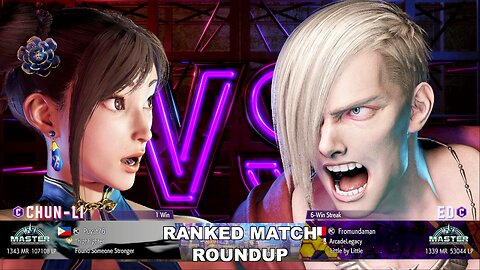 Kuya Kalbo SF6 Ranked Roundup. Chun Li Master Rank [Hori Fight Stick]