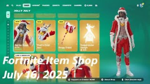 Fortnite Item Shop|July 16, 2025