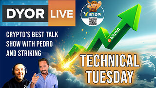 DYOR Live - Trading Technical Tuesday, BTC , SUI, NQ, directions and WHY!