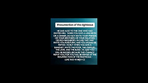 ressurection of the righteous #biblebuild #bibleverse #bibleverseoftheday #bible
