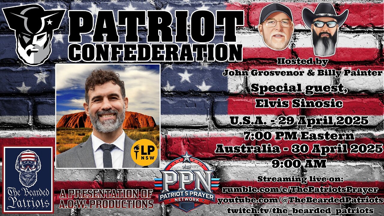 Patriot Confederation - Elvis Sinosic Interview (April 29, 2025)