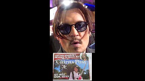 JOHNNY DEPP ⭐ says "get well soon" to boy ⭐🤍 w/ MoyaMoya brain disease in Queensland Australia