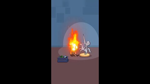 A hurricane lamp fell from above and caught him on fire! #shorts