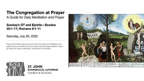 Sunday’s OT and Epistle—Exodus 20:1-17; Romans 6:1-11