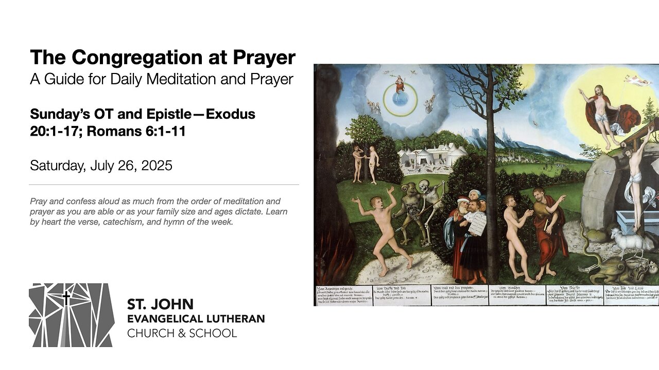 Sunday’s OT and Epistle—Exodus 20:1-17; Romans 6:1-11