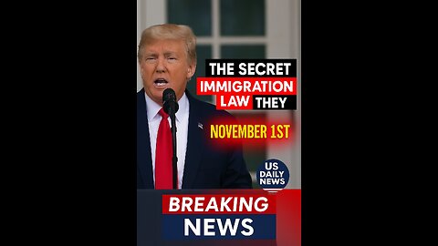 The Secret Immigration Law They Don’t Want You to Know About 😳 | Everything Changes November 1st”