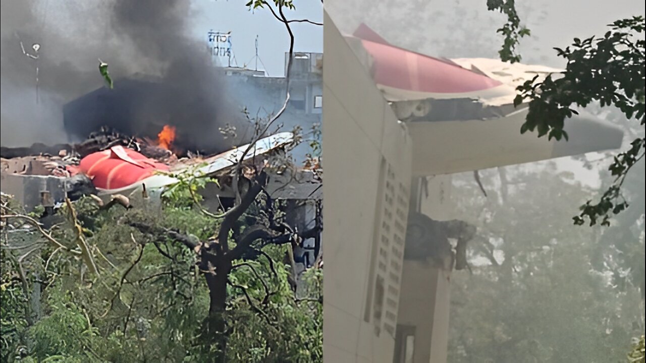 Air India Plane Crash in Ahmedabad | Flight AI171 to London Goes Down with 242 Onboard