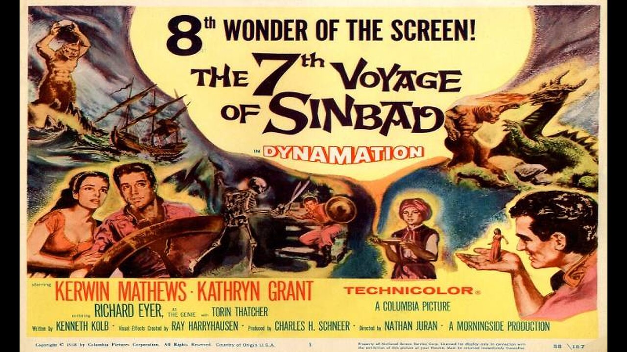 The 7th Voyage of Sinbad (Movie Trailer HD) 1958