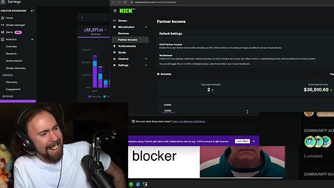 Asmongold SHOCKED after Seeing He Made $40,000 From Two Streams on Kick