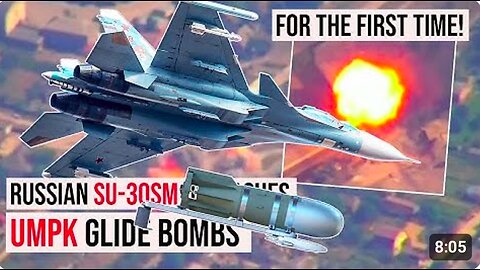 For the First Time Russian SU-30SM Unleashes UMPK Glide Bombs in in Combat Operations 