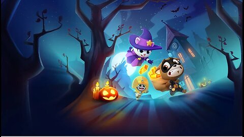 Talking Tom Running Gold - Talking Witch Angela - Halloween version - 20 minutes playing no fail