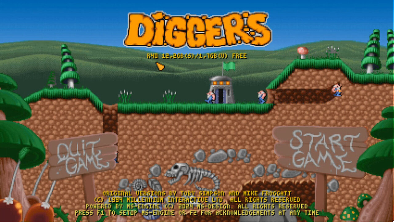 DIGGERS (Game from Amiga CD32 - 1200) for PC Mac Linux version R40
