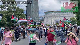 March For Iran and Palestine, Cardiff Wales