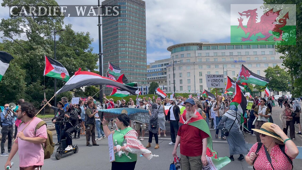 March For Iran and Palestine, Cardiff Wales