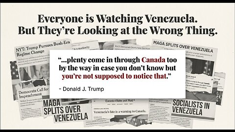 BOMBSHELL!! The Venezuela Invasion Was NOT a Regime Change Operation