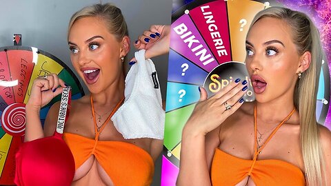 HOT GIRL NAUGHTY Bikini Spin The Wheel Try On Haul Rhiannon Blue