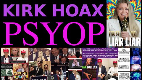 ⚡️🇺🇸 CIA HOLLYWOOD KIRK HOAX PSYOP ▪️ YOU BUYING WHAT HAS BEEN HAPPENING❓