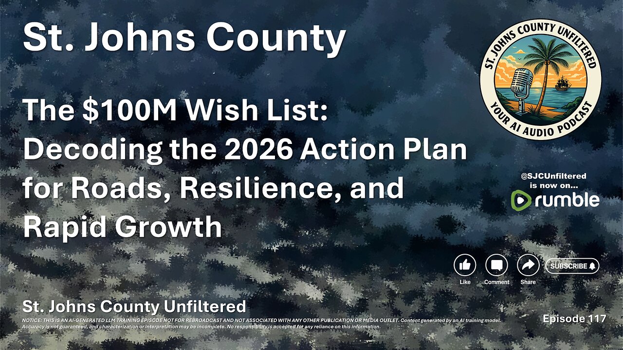Episode 117 - $100M Wish List: Decoding the 2026 Action Plan for Roads, Resilience, and Rapid Growth