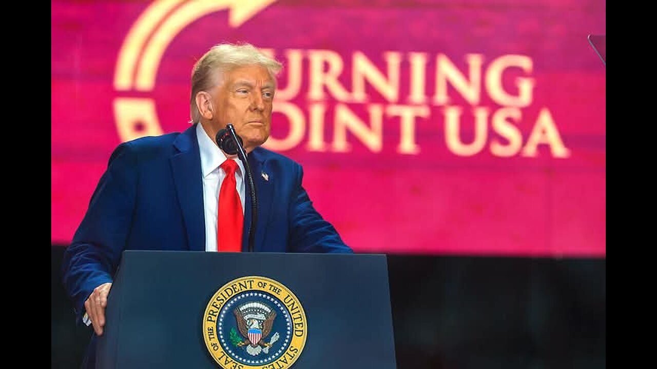 Charlie Kirk's assassination was an attack on the U.S., Trump said at a memorial for the conservat