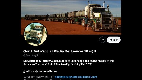 Truckin' w/ Gord Magill @GordMagill -