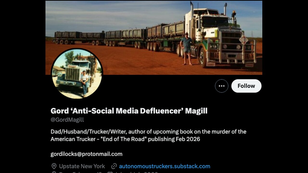 Truckin' w/ Gord Magill @GordMagill -
