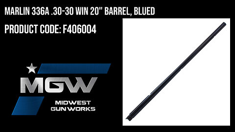Marlin 336A .30-30 WIN 20" Barrel, Blued - F406004