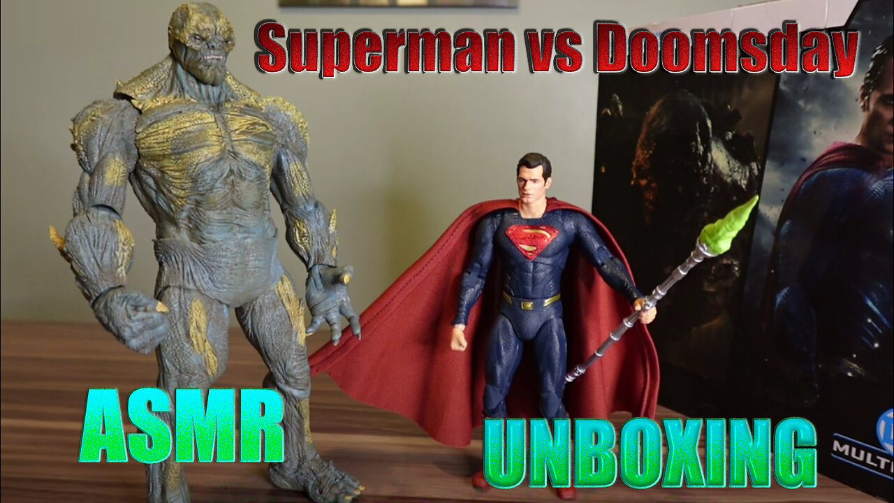 Superman vs Doomsday Figures - ASMR Unboxing McFarlane Toys BvS