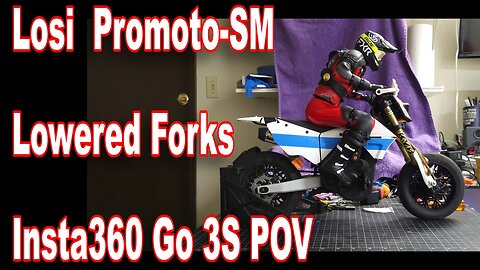 Losi Promoto-SM Lowered Forks - Insta360 Go 3S POV chest cam - #losipromoto #insta360go3s