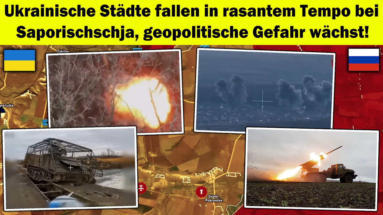Enormer Zusammenbruch in Saporischschja 🔥 Städteverluste explodieren, Risiko steigt ⚠️Ukraine Krieg