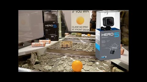 There's a GoPro in this Coin Pusher... Arcade Games