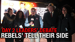 Rebels counter narrative on Leaders' debate chaos after media scrum shutdown