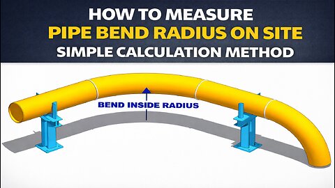 How to Measure Pipe Bend Radius on Site Simple Calculation Method.