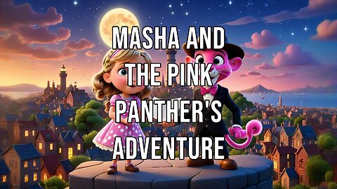Masha & the Pink Panther's Adventure | #moonlitadventure #PinkPanther #magicaltales #hiddenTreasures
