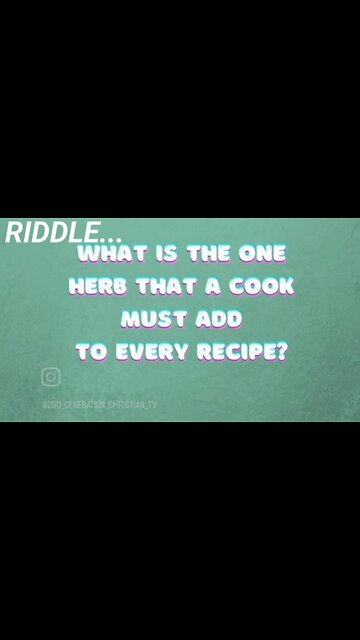 Cooking Riddle. What is... #Culinary #cookinghumor #riddles #foodlover #funnyshorts #dailydevotions