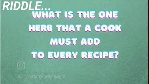 Cooking Riddle. What is... #Culinary #cookinghumor #riddles #foodlover #funnyshorts #dailydevotions