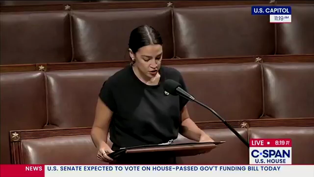 Rep. Alexandria Ocasio-Cortez's Speech on the House Floor Regarding Charlie Kirk Resolution