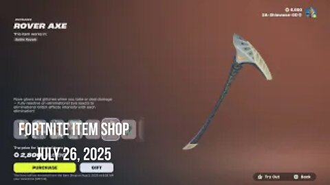 Fortnite Item Shop|July 26, 2025(*New* Street Vision Bundle)