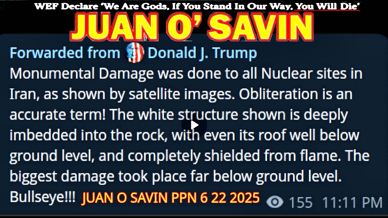 JUAN O SAVIN - Operation Night Hammer BULLSEYE!!!!- PPN 6 22 2025