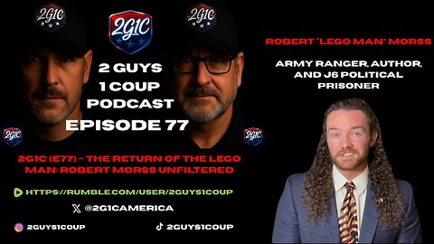 2G1C (E77) – The Return of the LEGO MAN: Robert Morss Unfiltered