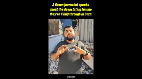 EXTRA FAT Gazan "Journalist" talks about the "famine" in Gaza. Where did he get the Cow he ate?