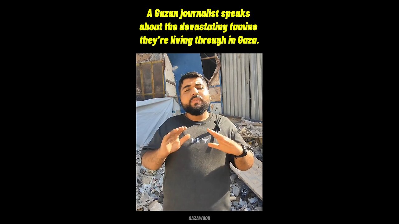 EXTRA FAT Gazan "Journalist" talks about the "famine" in Gaza. Where did he get the Cow he ate?